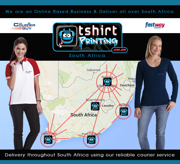 online based tshirt printing south africa, we deliver through out south africa, thecourierguy, tshirtprinting.co.za