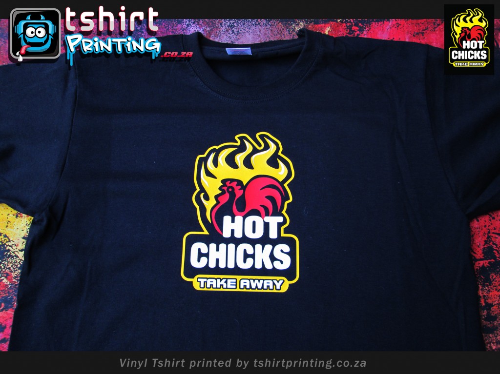 Hot chicks Take away Restaurant t shirt,vinyl tshirt printed 