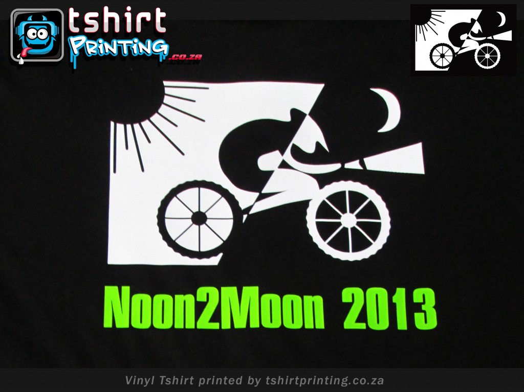 mountain bike tshirts printed, vinyl lumo t-shirt effect