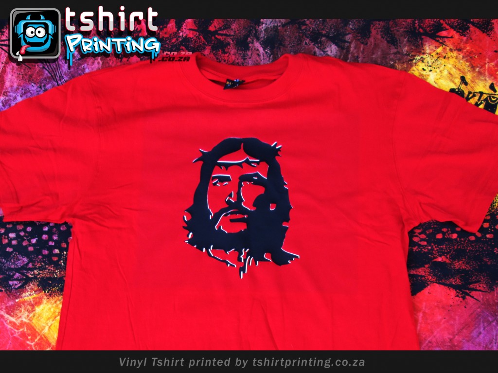 Jesus Christ t shirt printed, vinyl tshirt printed