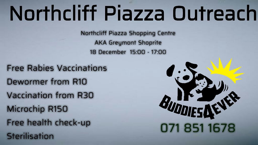 free rabies vaccinations Johannesburg