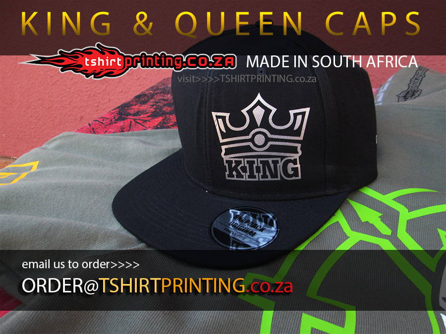 king-queen-snap-back, cap embroidery,bulk cap printing company,t-shirt printing south africa, t shirt, printing, south africa, tshirts, tshirtprinter, tshirt printing johannesburg, t shirt printers, bulk t-shirt printing, where to find t-shirt printers in south africa,gamer shirts, gaming shirts, custom gamer shirt printing