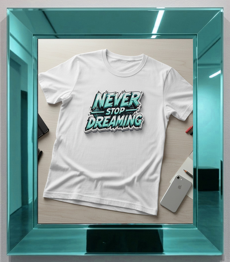 never-stop-dreaming-tshirt-printing
